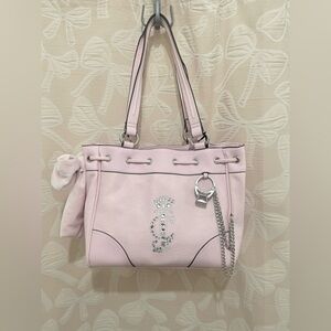 Juicy coutures daydreamer Charming Pink Handbag with Chain Detail